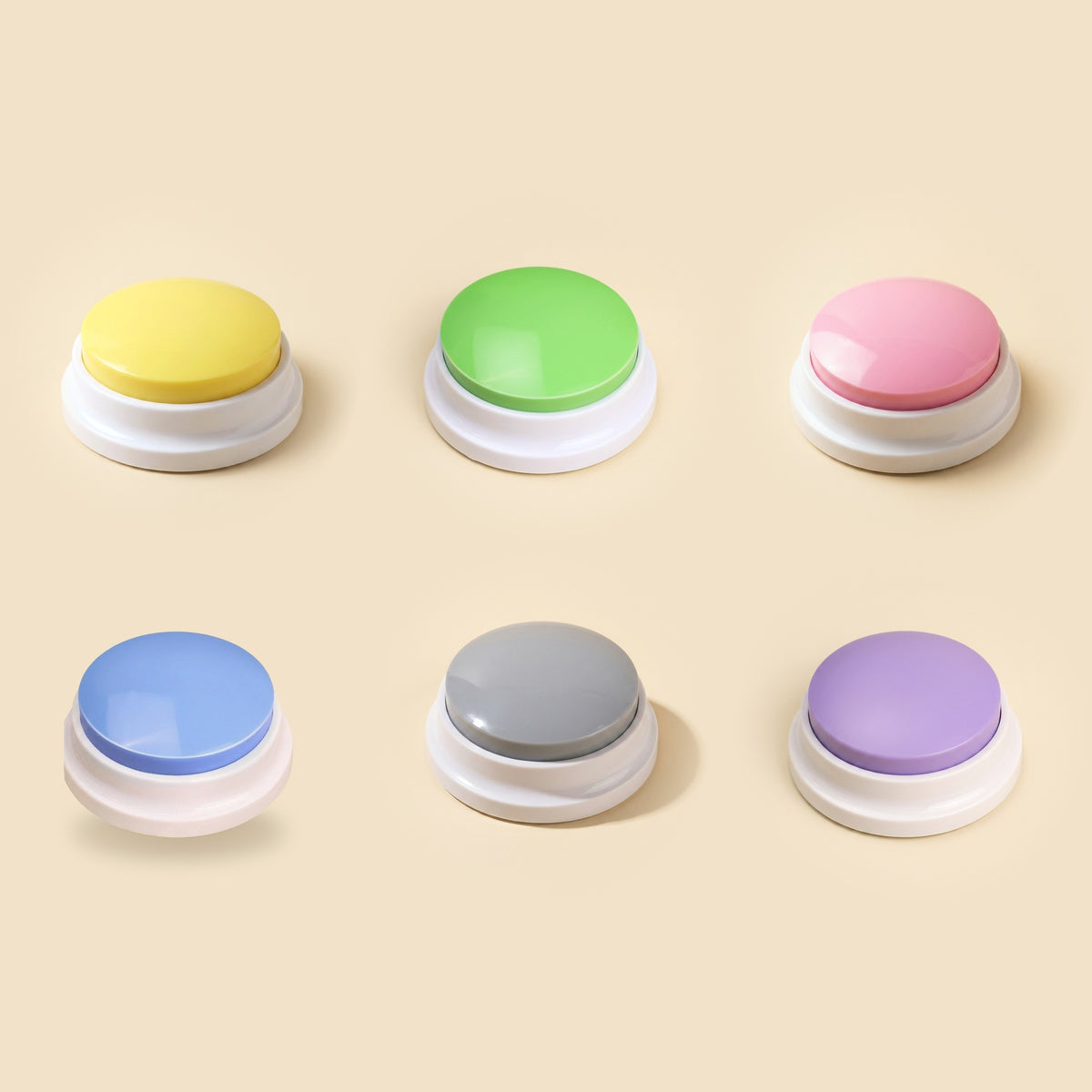 WordyBarks talking buttons close up