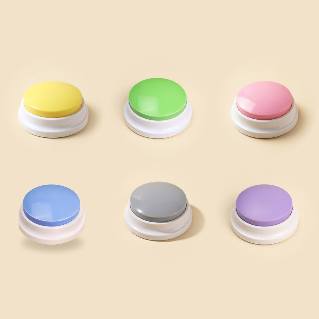 WordyBarks 6-pack talking buttons full set