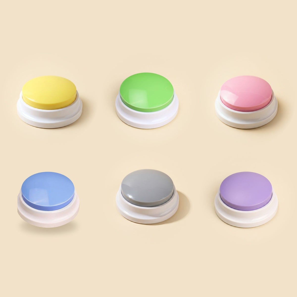 WordyBarks 6-pack talking buttons full set